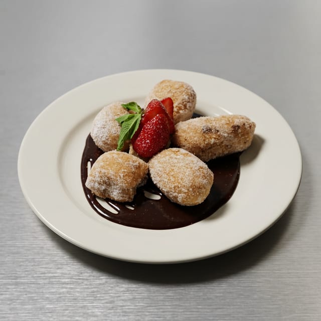 Nutella Stuffed Zeppole.