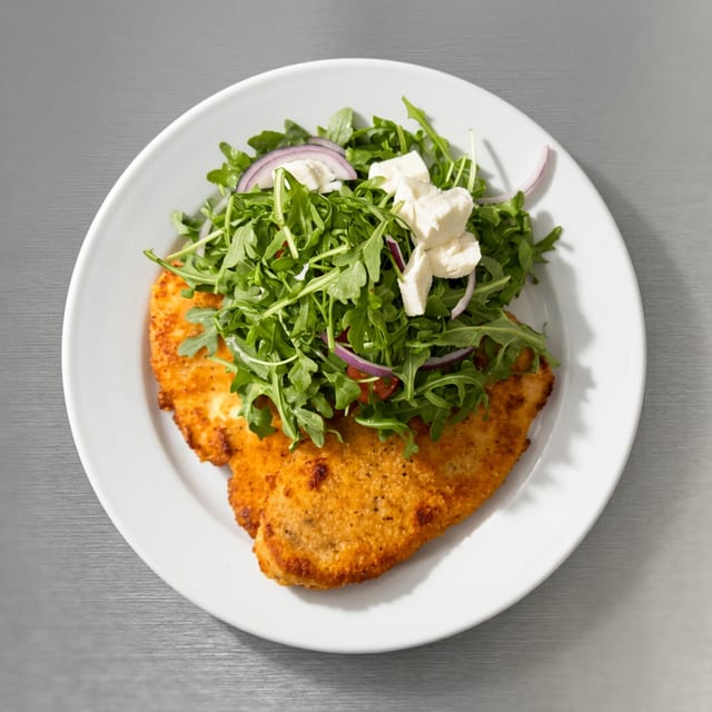 Pan Fried Chicken Milanese.